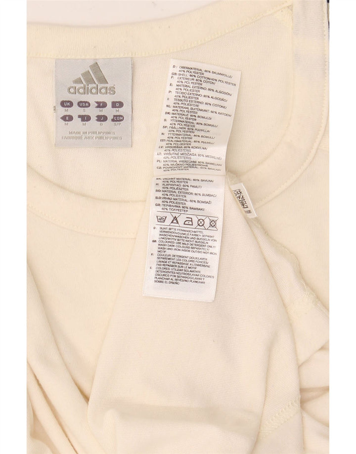 Adidas Grafisk T-shirt top til mænd Medium hvid bomuld