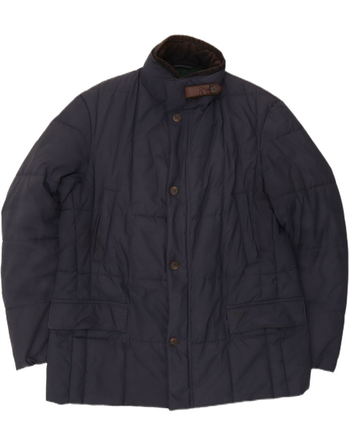Barbour Polstret jakke til mænd UK 42 XL marineblå polyester
