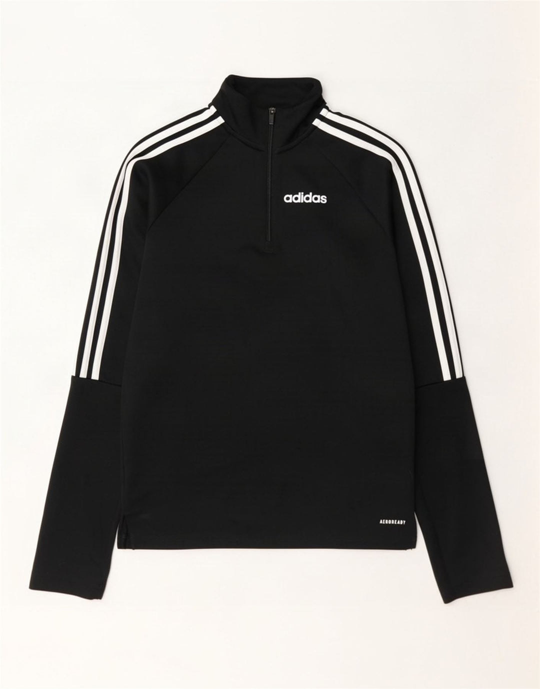 Adidas Herre Aeroready Zip Neck Pullover Træningsdragt Top XS Sort Polyester