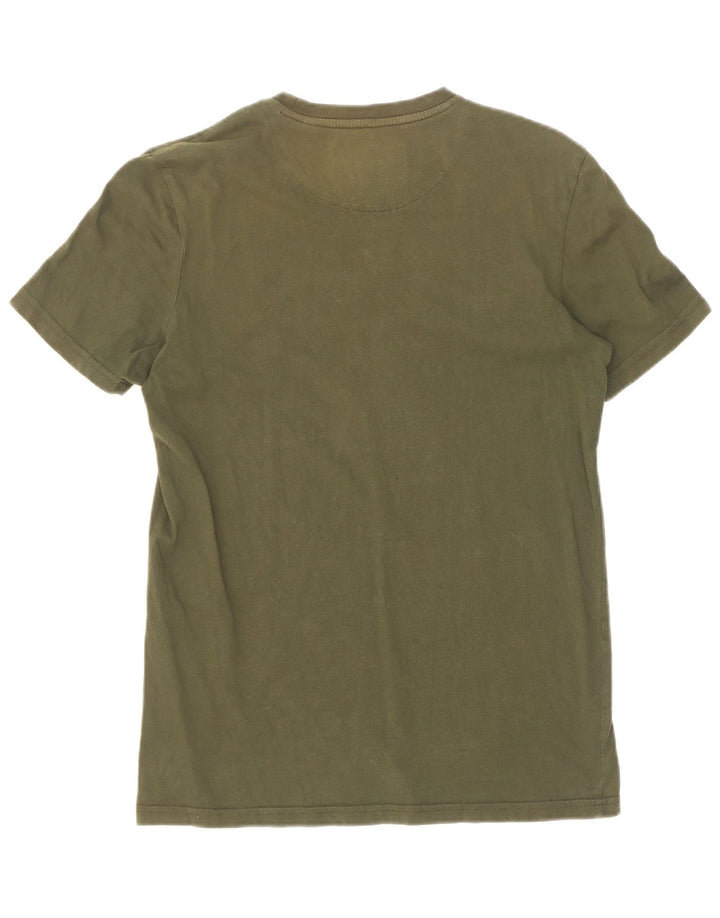 Lyle & Scott Herre T-Shirt Top Lille Khaki Bomuld