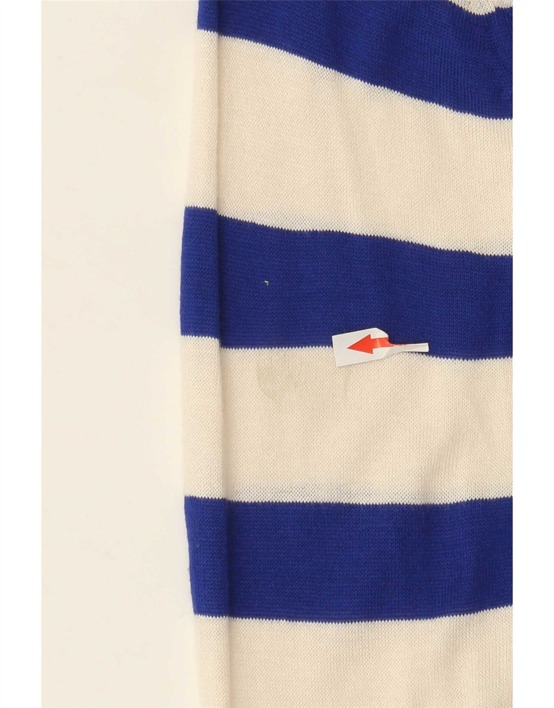Zara Dame Top Langærmet UK 14 Medium Off White Stribet
