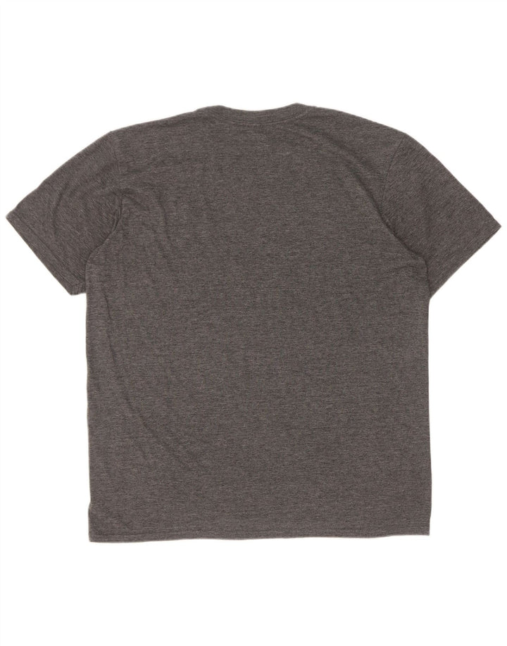 Reebok Herre Grafisk T-Shirt Top Stor Grå Polyester