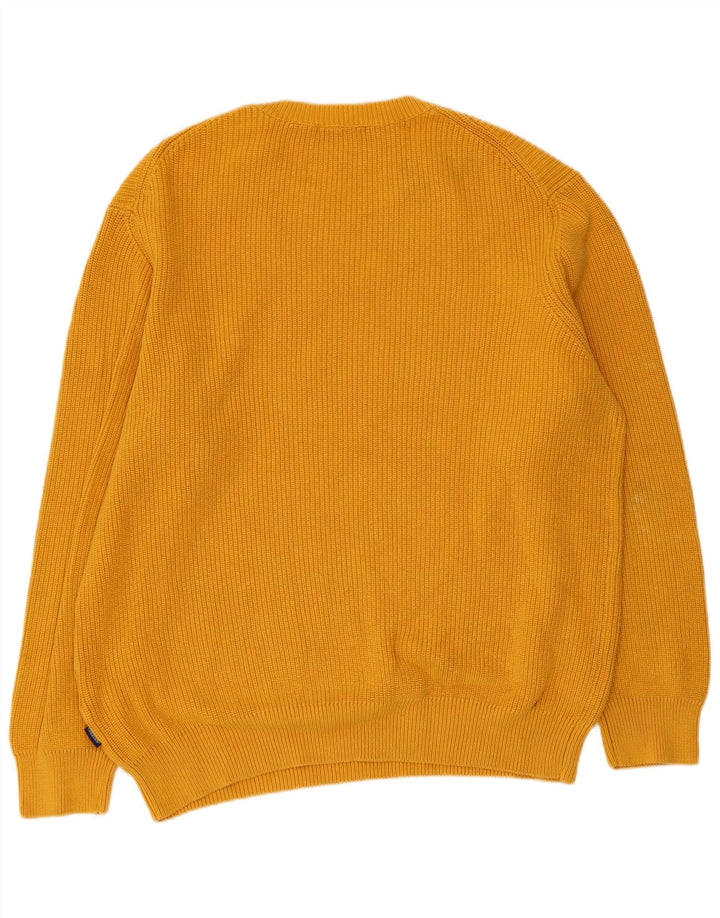 CARRERA Herre sweater med rund hals 2XL gul bomuld