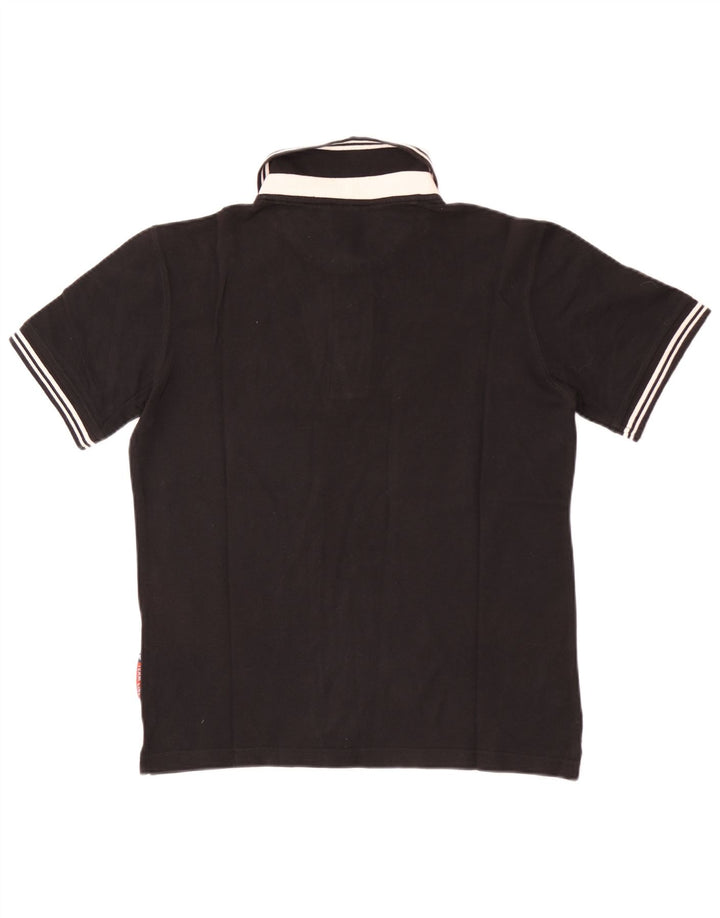 Asics Rugby Polo Shirt til mænd Lille sort bomuld