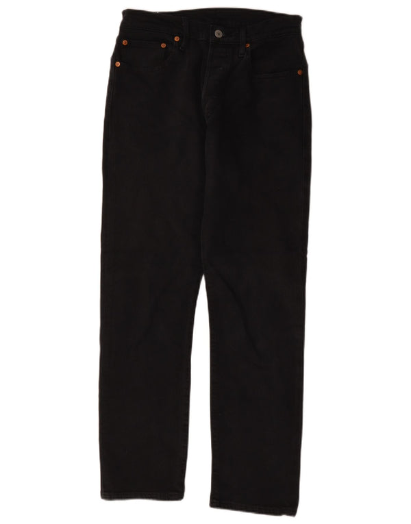 Levi's Dame 501 Straight Jeans W27 L28 Sort Bomuld