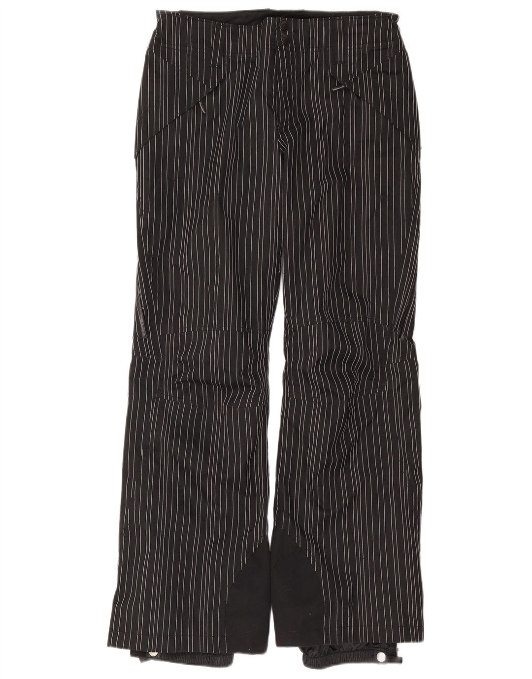 Columbia Womens Omni-Tech Windbreaker Bukser UK 10 Små sortstribede