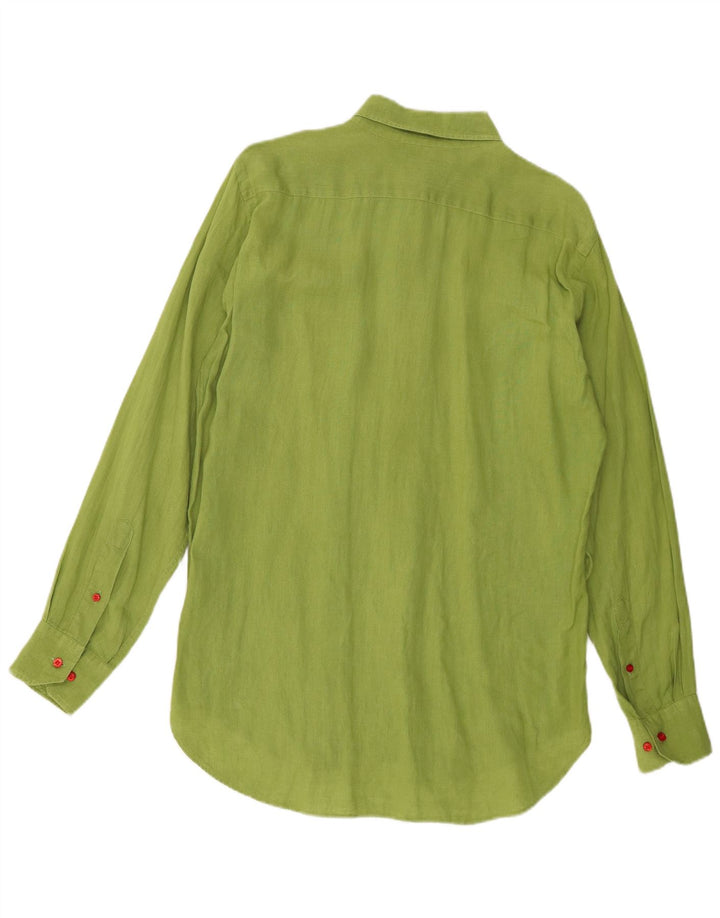 Etro herreskjorte str. 40 Medium Grøn hør