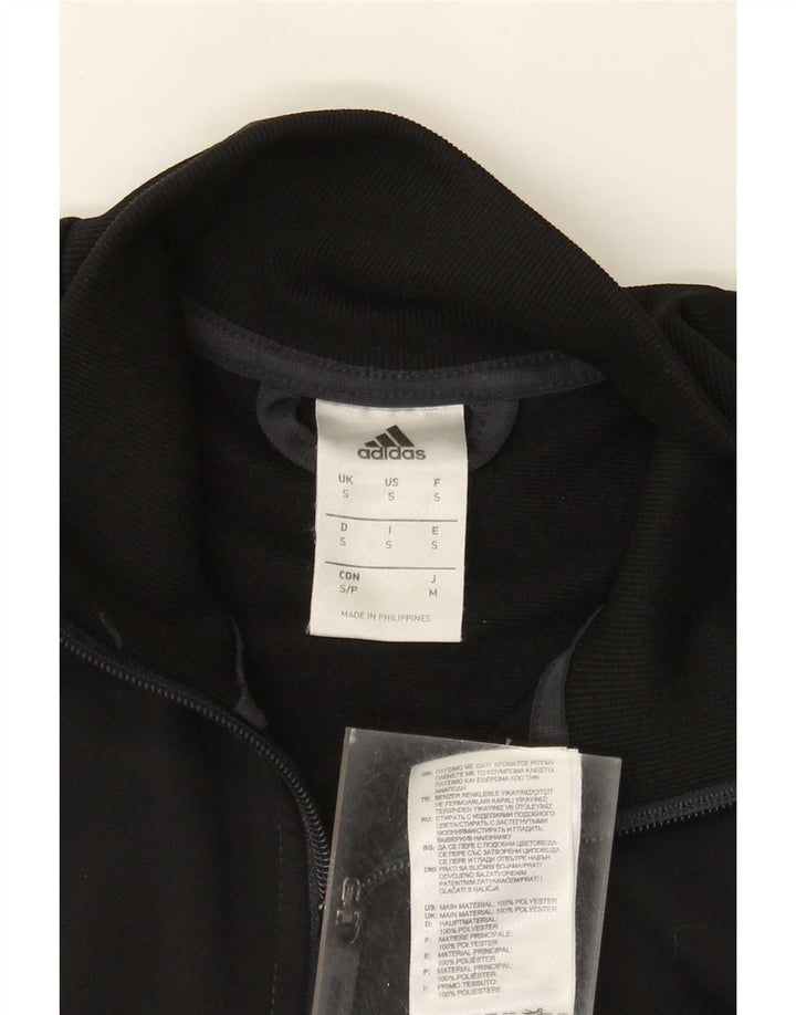 Adidas Grafisk træningsdragt jakke til mænd Small Black Colourblock Polyester