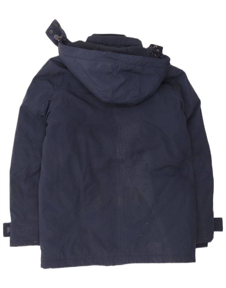 Tommy Hilfiger Herre Hooded Windbreaker Coat UK 38 Medium Navy Blue