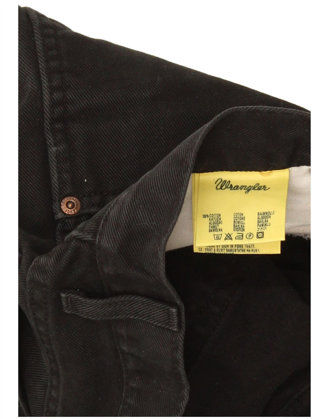 Wrangler Herre Texas Straight Jeans W36 L32 Sort Bomuld