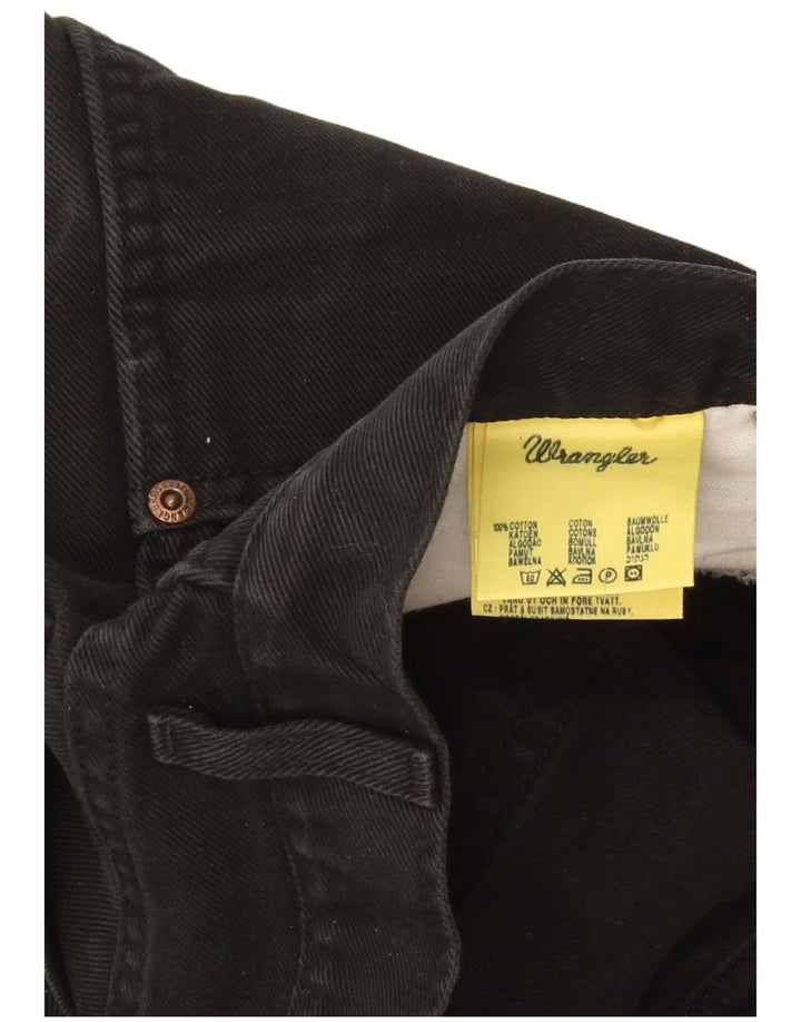 Wrangler Herre Texas Straight Jeans W36 L32 Sort Bomuld