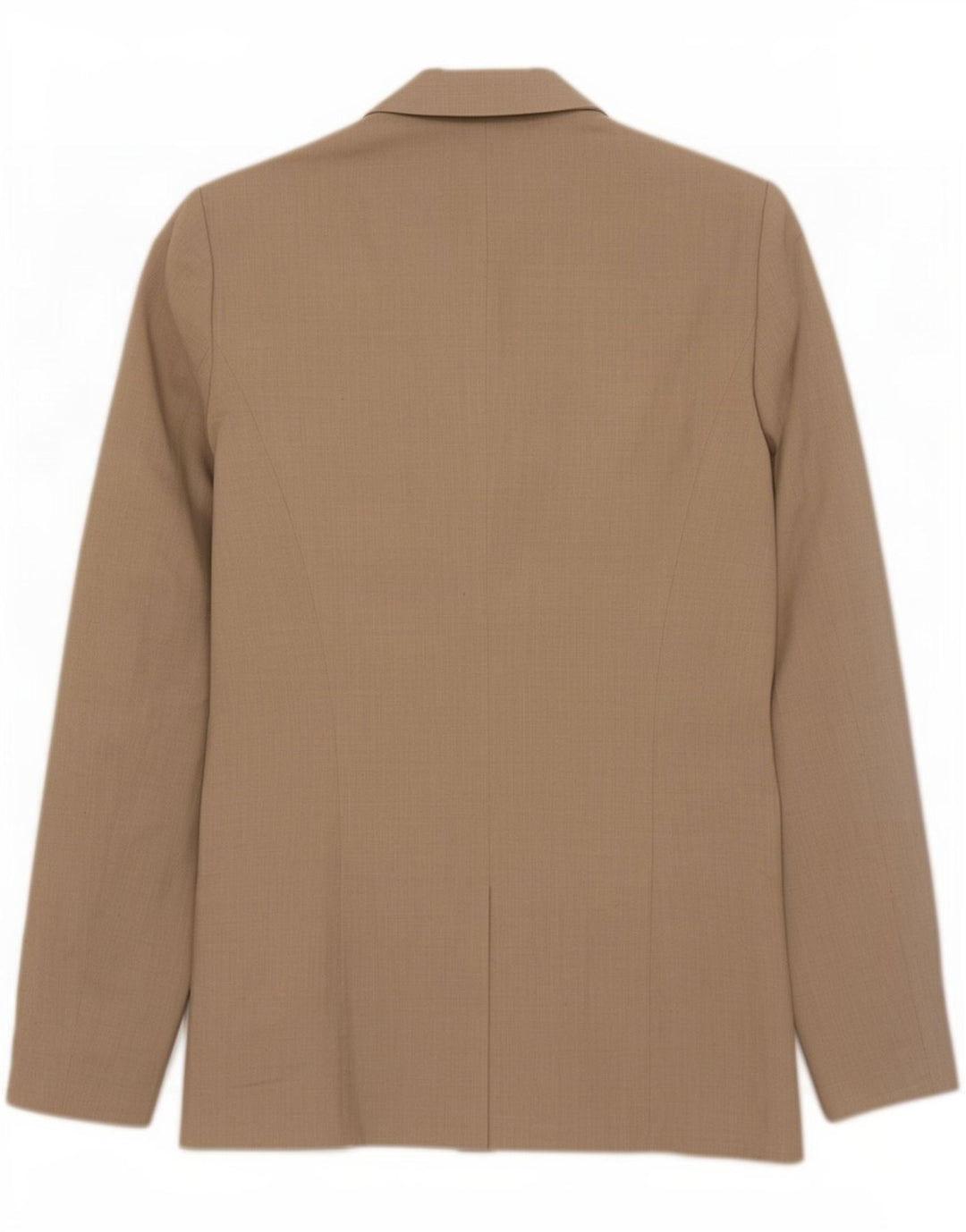Zara Dame 1 Knap Blazer Jacket UK 10 Small Beige Bomuld