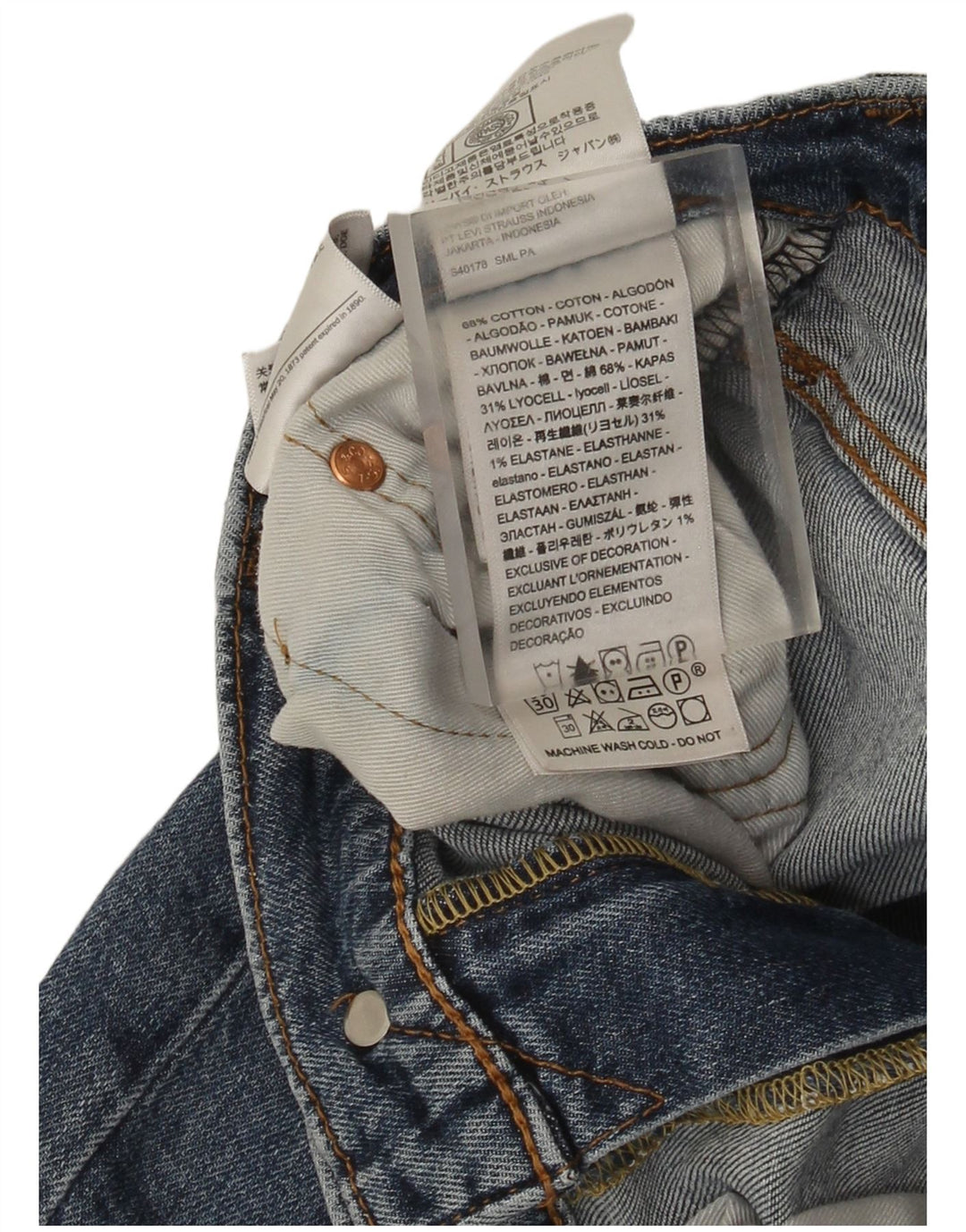 Levi's Herre 512 Slim Jeans W30 L30 Blå Bomuld