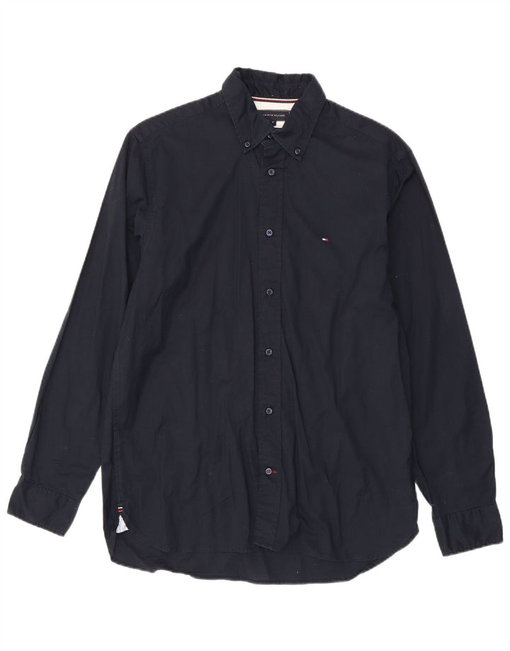 Tommy Hilfiger Herre Regular Fit skjorte Medium Navyblå Bomuld