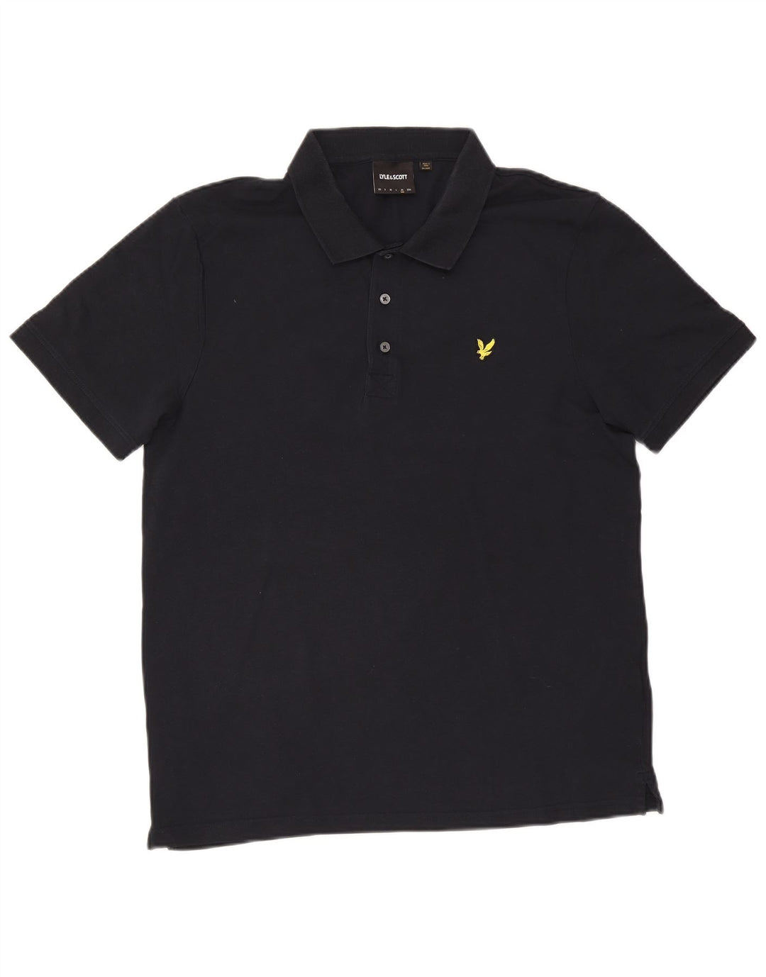 Lyle & Scott herre poloshirt XL marineblå bomuld