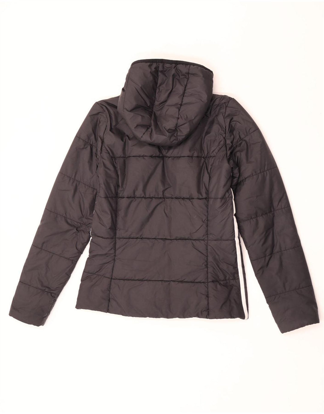 Adidas Polstret hættejakke til kvinder UK 12 Medium Sort Polyester