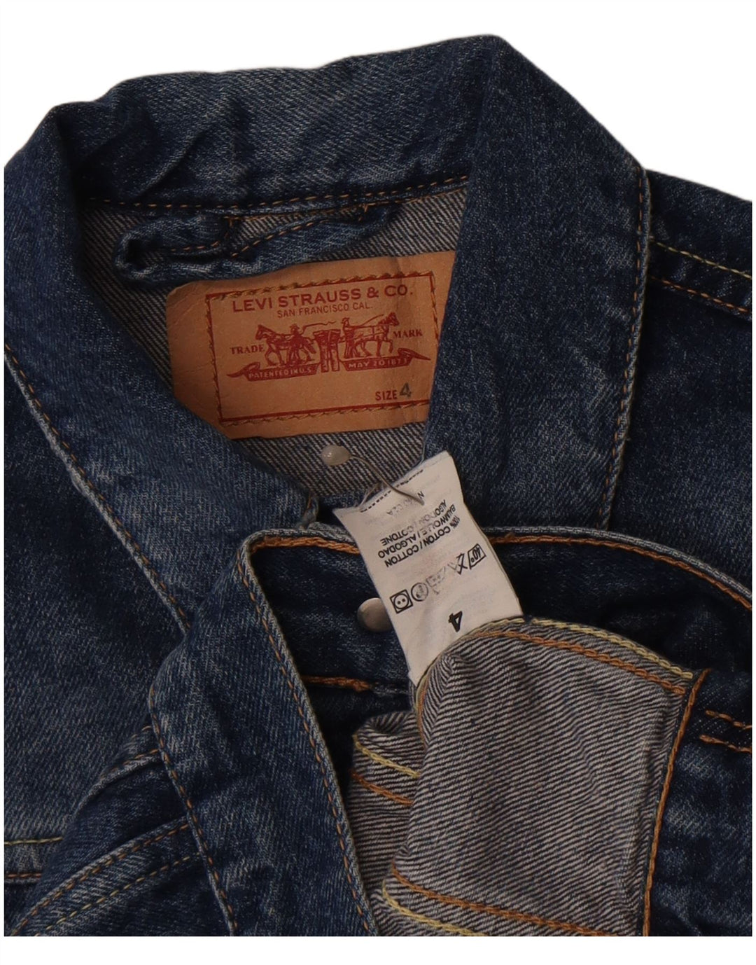 Levi's drenge denimjakke 3-4 år blå bomuld