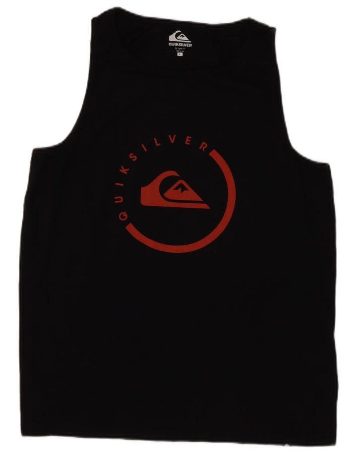 Quiksilver Herre Grafisk Vest Top Stor Sort Bomuld