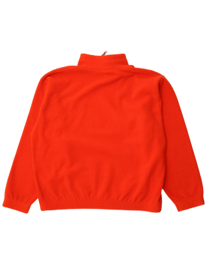 Gymnasium herre lynlås hals fleece jumper XL orange polyester