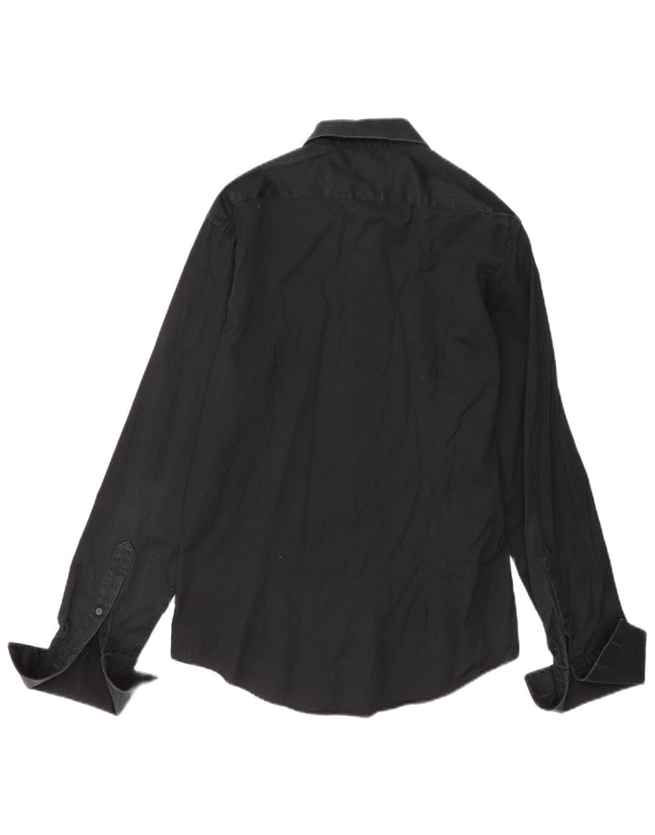 Calvin Klein Herre formel skjorte str. 39 15 1/2 Medium Sort nålestribe