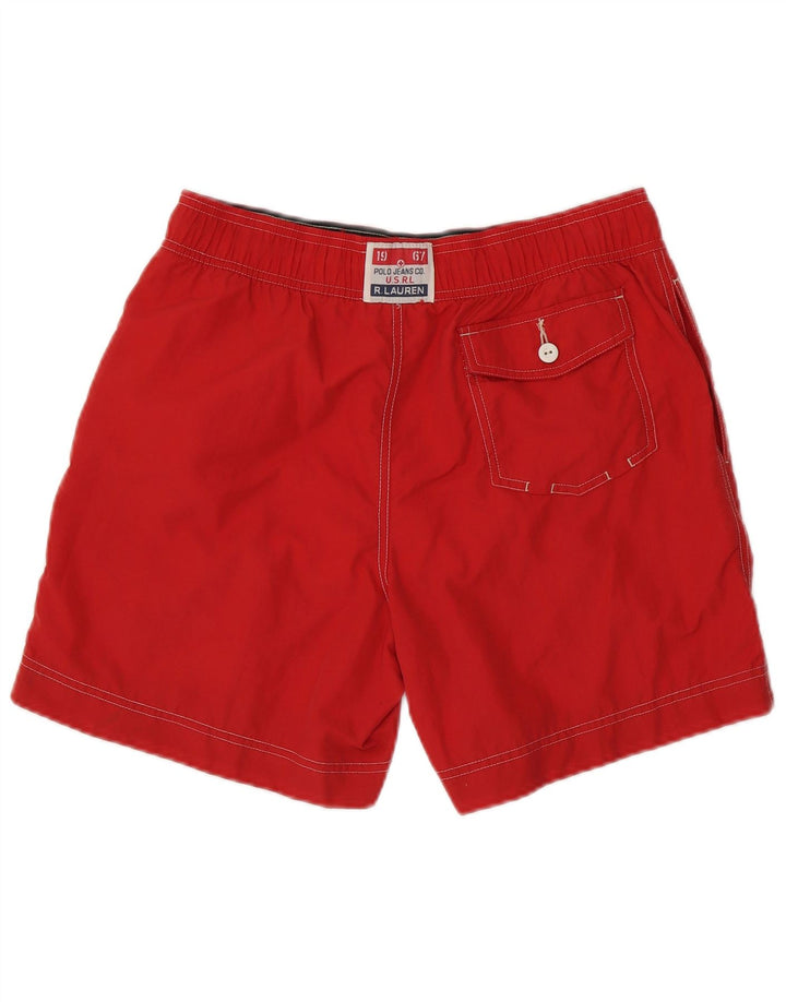 POLO RALPH LAUREN Grafiske badeshorts til mænd Medium Rød Polyester
