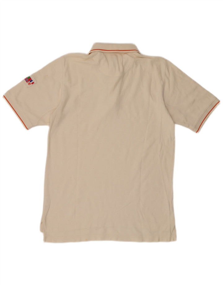 Timberland herre poloskjorte lille beige stribet bomuld