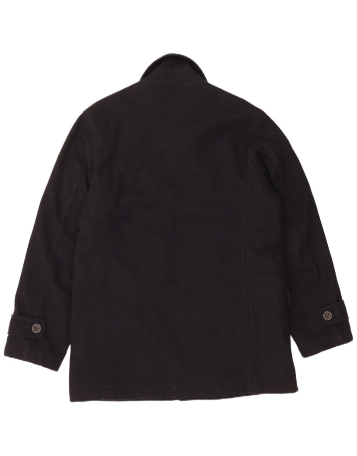 NAVIGARE Overfrakke til mænd UK 38 Medium Sort Uld