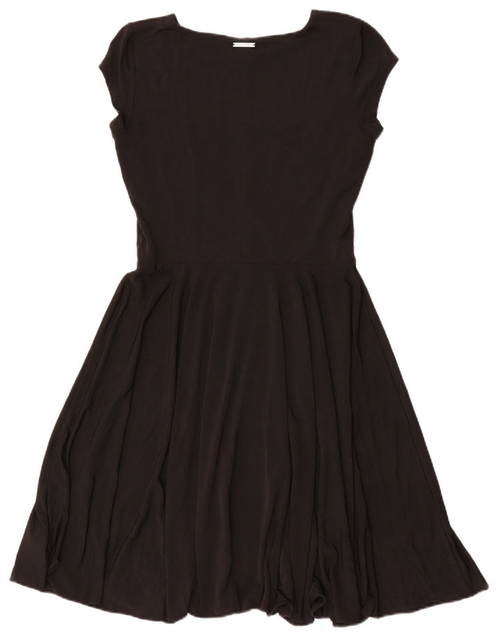Michael Kors Dame A-Line Kjole UK 10 Lille Sort Polyester
