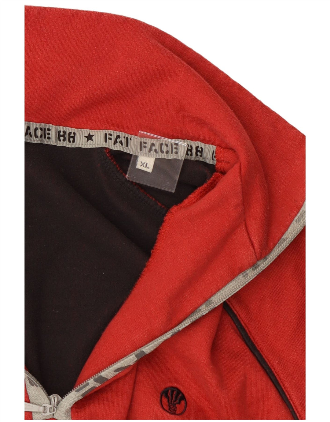 Fat Face Herre Zip Neck Jumper Sweater XL Rød Bomuld