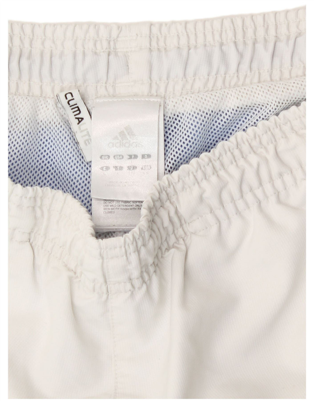 Adidas Mens Climalite Sport Shorts Large White Polyester