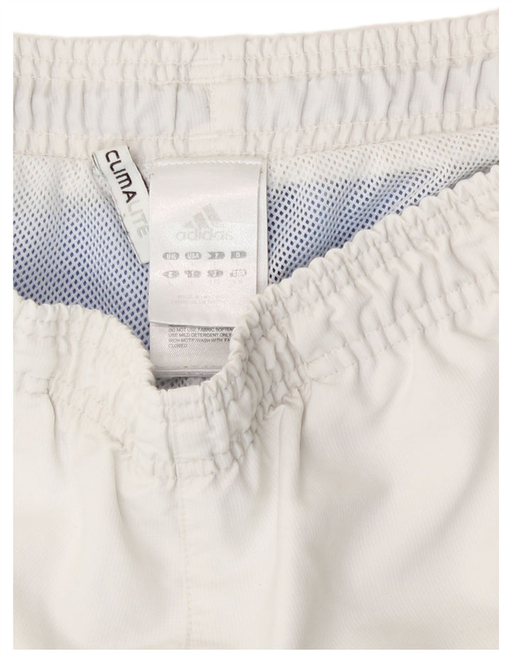 Adidas Mens Climalite Sport Shorts Large White Polyester