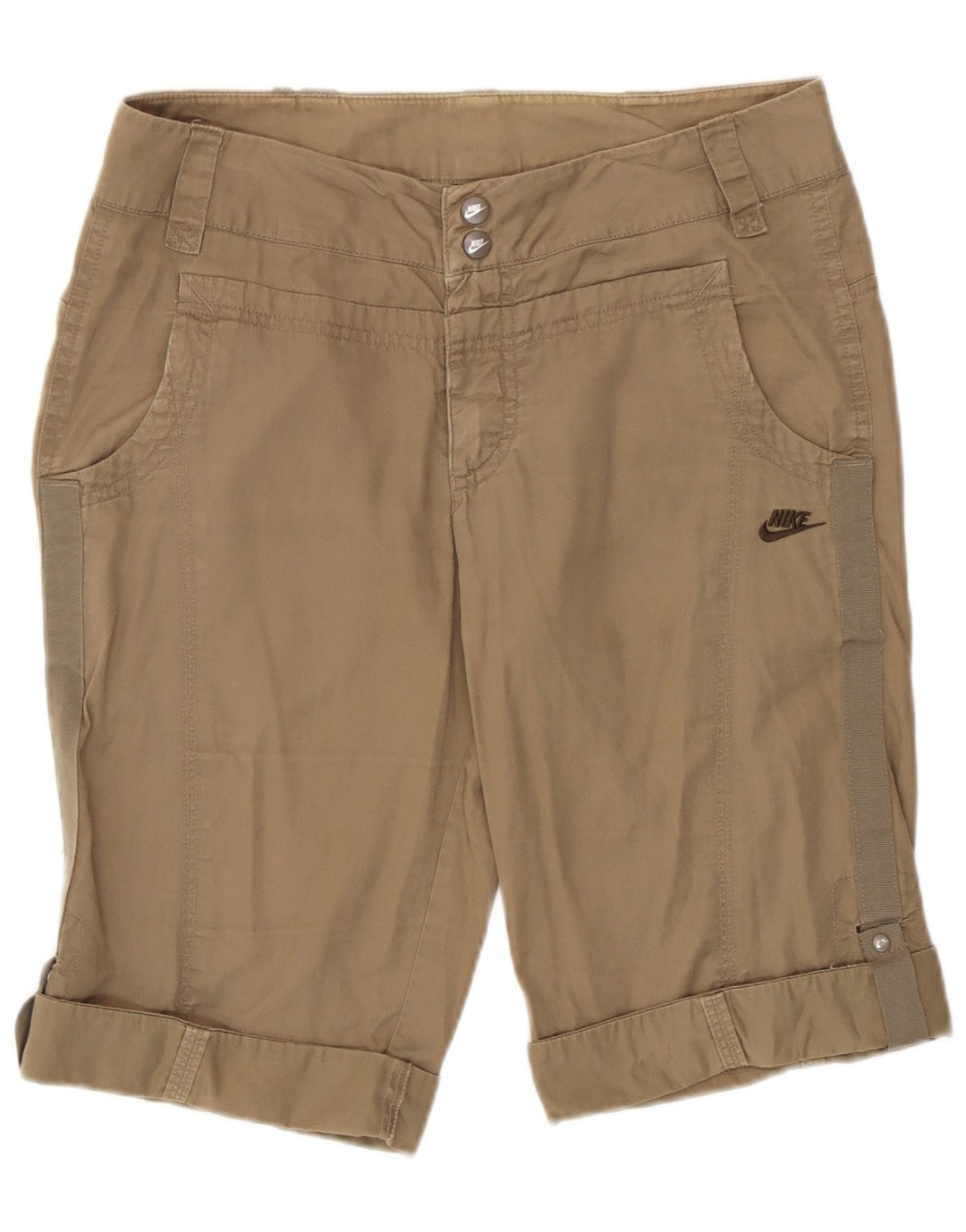 Nike Bermuda Shorts til kvinder UK 12 Medium W30 L12 Khaki