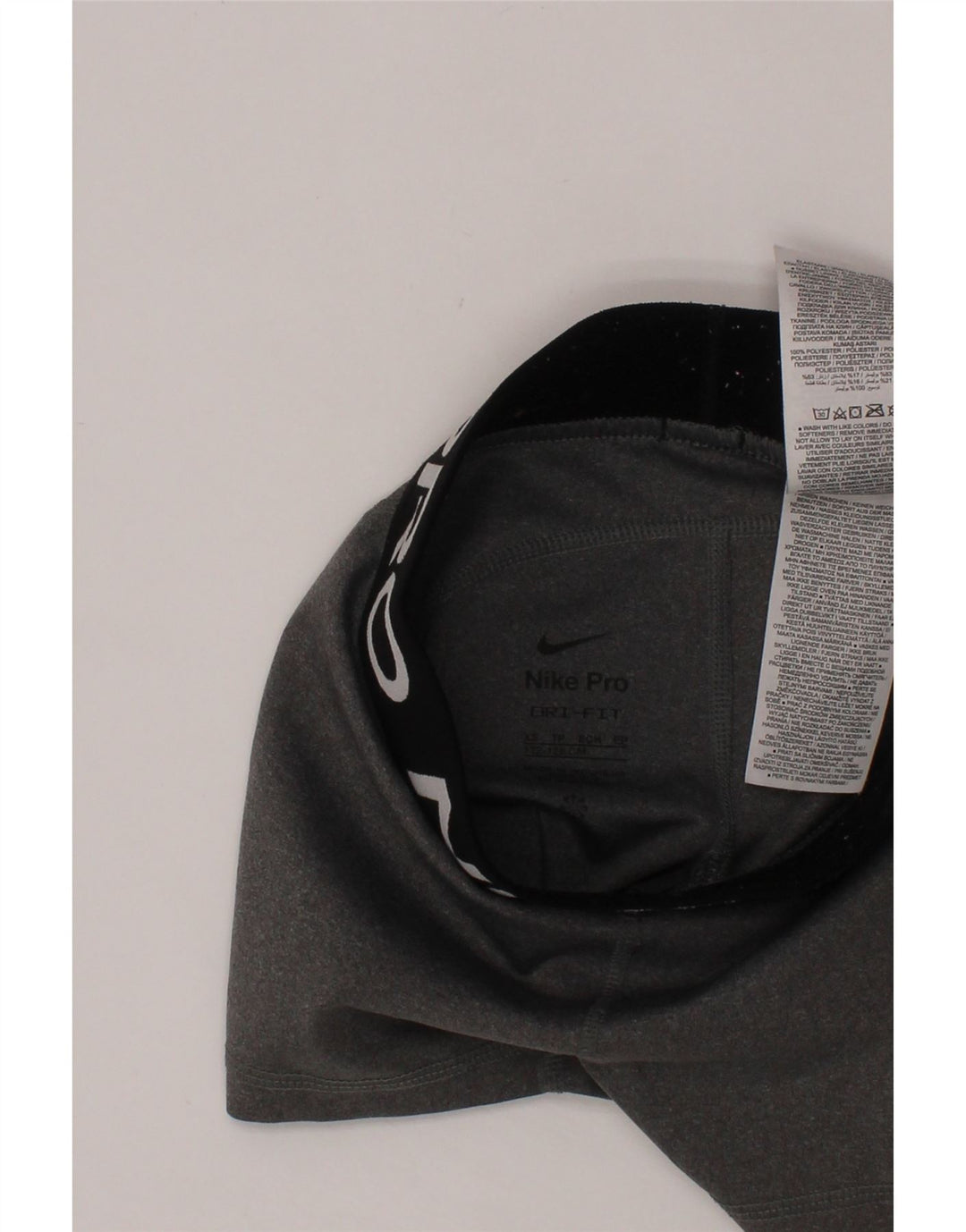 NIKE Dri Fit grafiske sportsshorts til piger 6-7 år XS Grå polyester