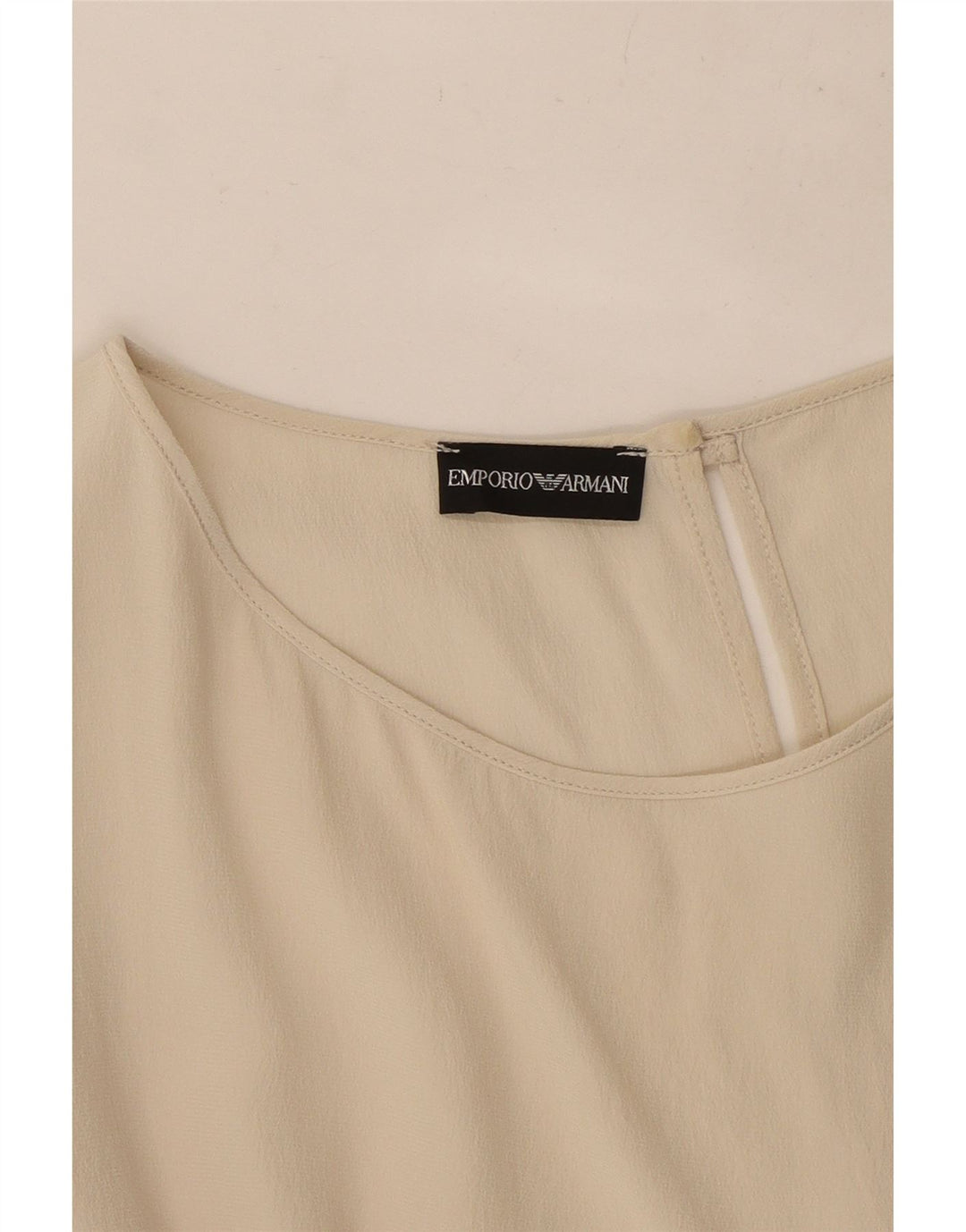 Emporio Armani Damebluse Top UK 14 Large Off White