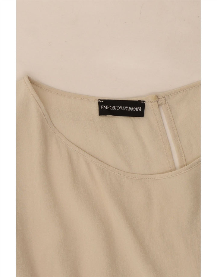Emporio Armani Damebluse Top UK 14 Large Off White
