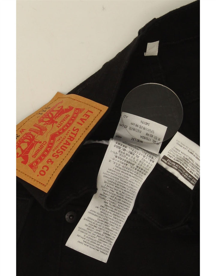 Levi's Herre 511 Slim Jeans W30 L32 Sort Bomuld