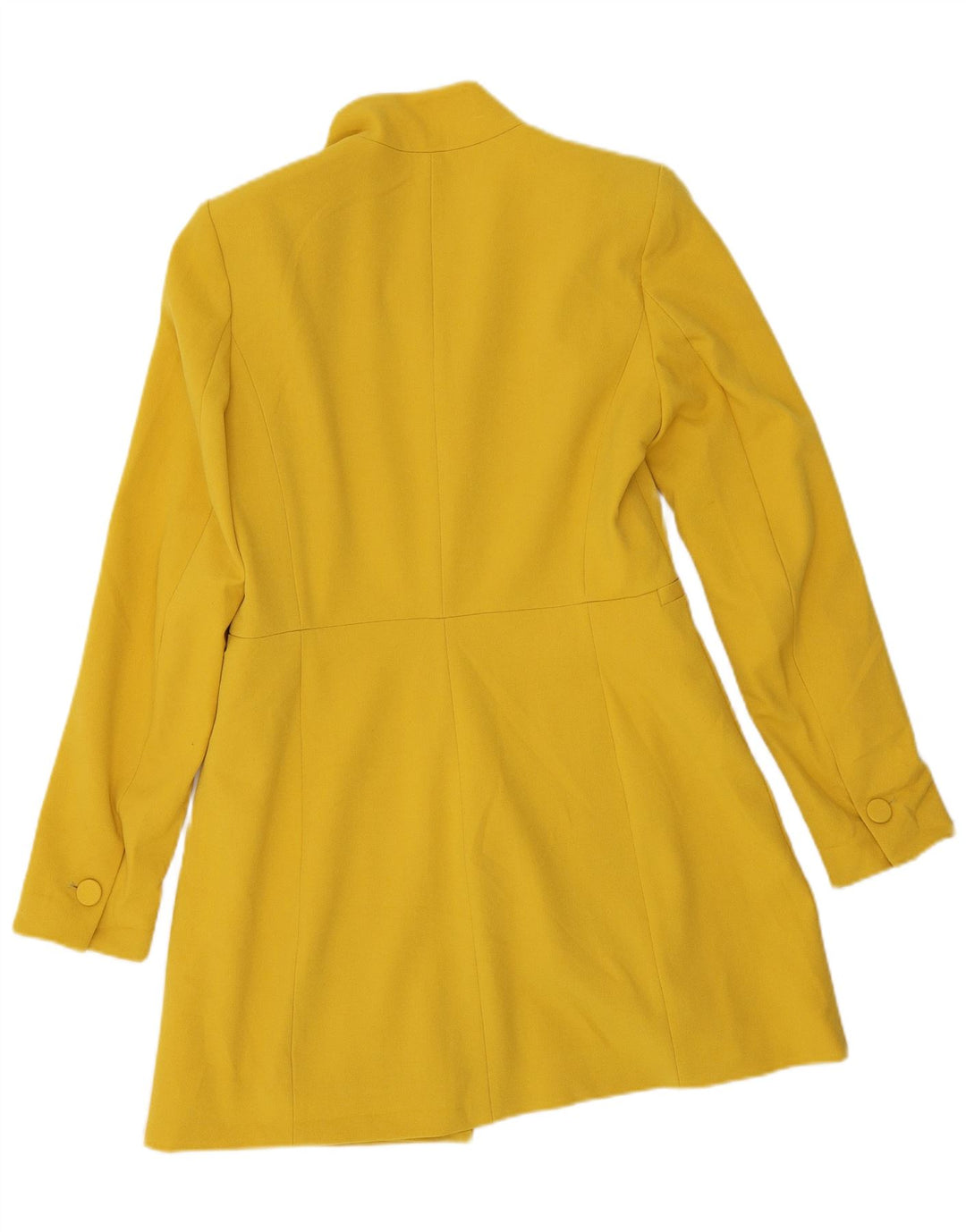 Zara Dame Longline Blazer Jacket UK 12 Medium Yellow