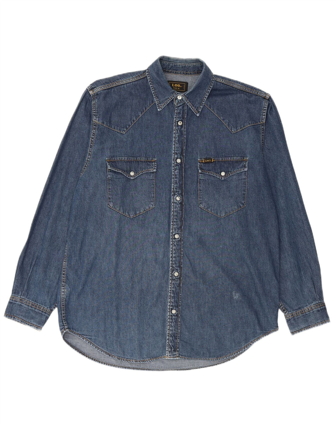 Lee Denimskjorte til mænd Medium blå bomuld