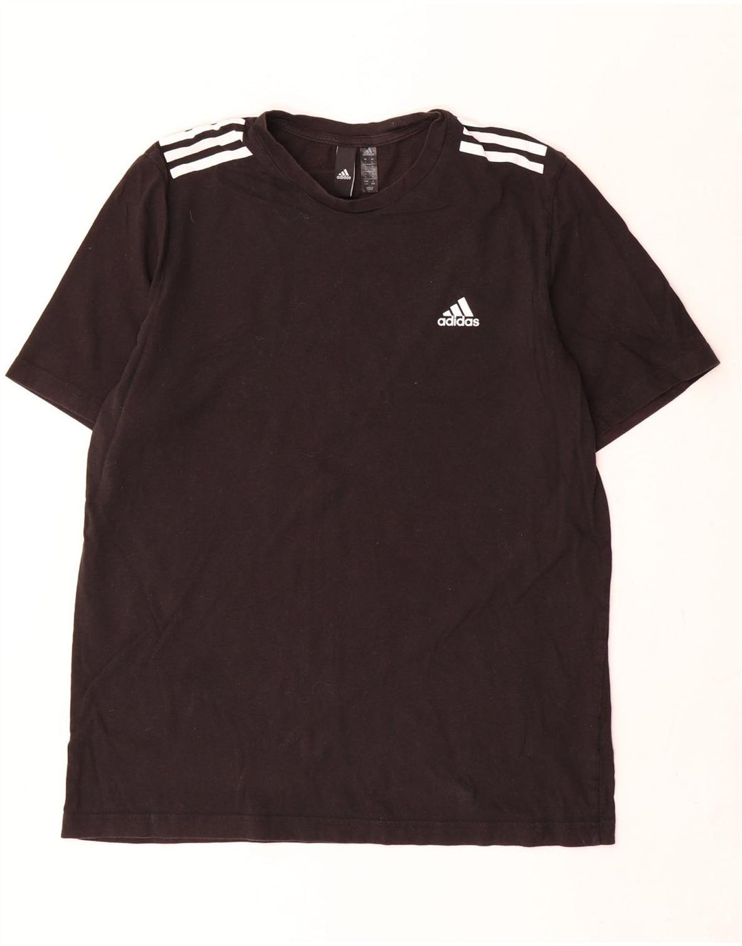 Adidas Herre T-Shirt Top Stor Sort Bomuld