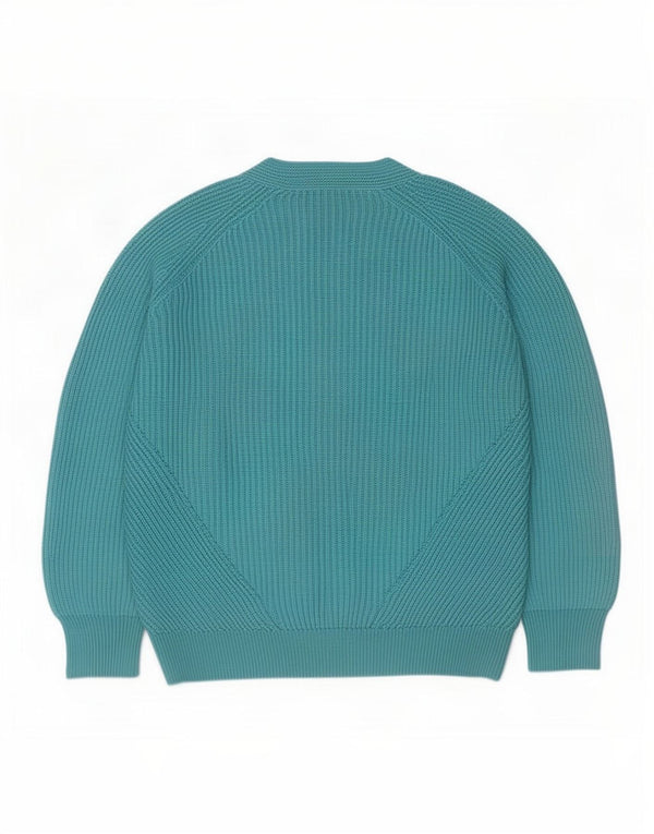 Massimo Dutti Dame Oversized V-hals sweater UK 14 Medium Blue