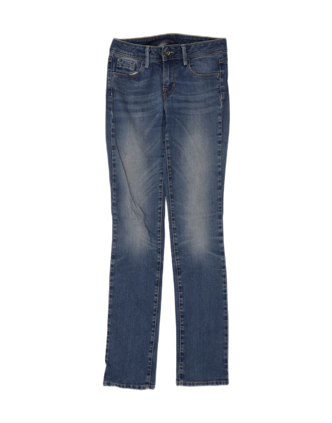 Benetton Dame Skinny Jeans W28 L33 Blå Bomuld