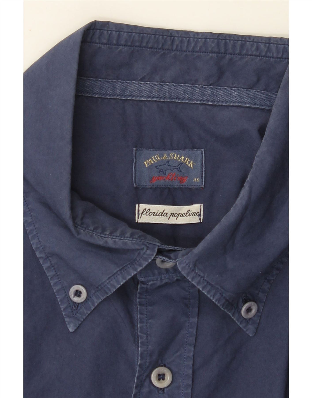 PAUL & SHARK Herreskjorte str. 46 2XL Marineblå