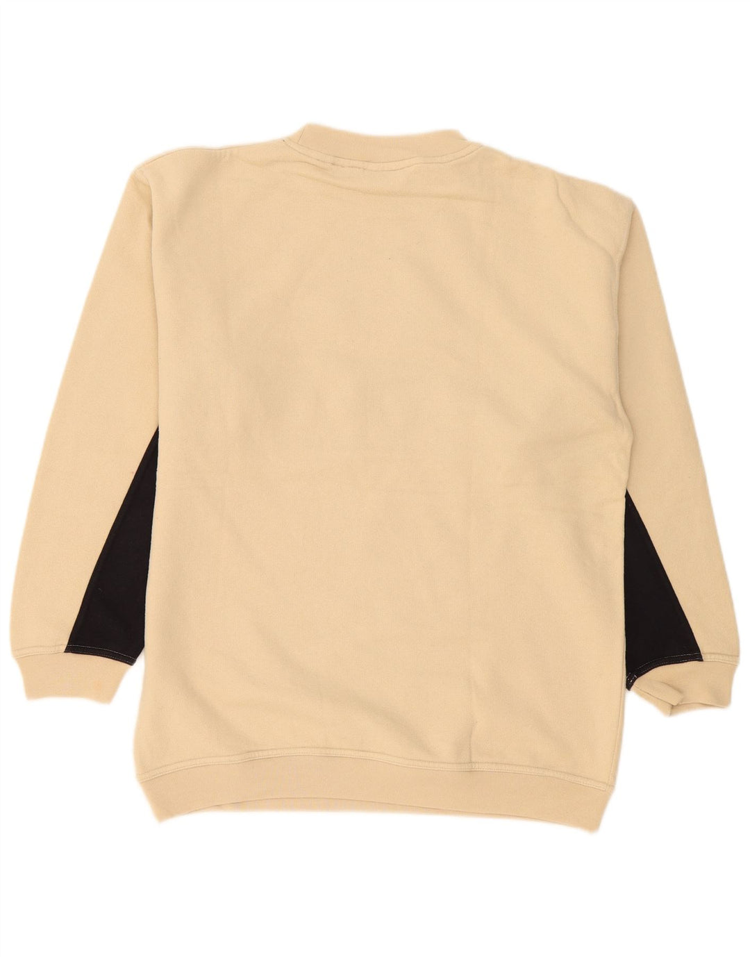 Reebok grafisk sweatshirt til mænd, lille beige colourblock bomuld