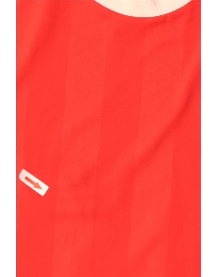Adidas Herre T-Shirt Top XL Rødstribet Polyester