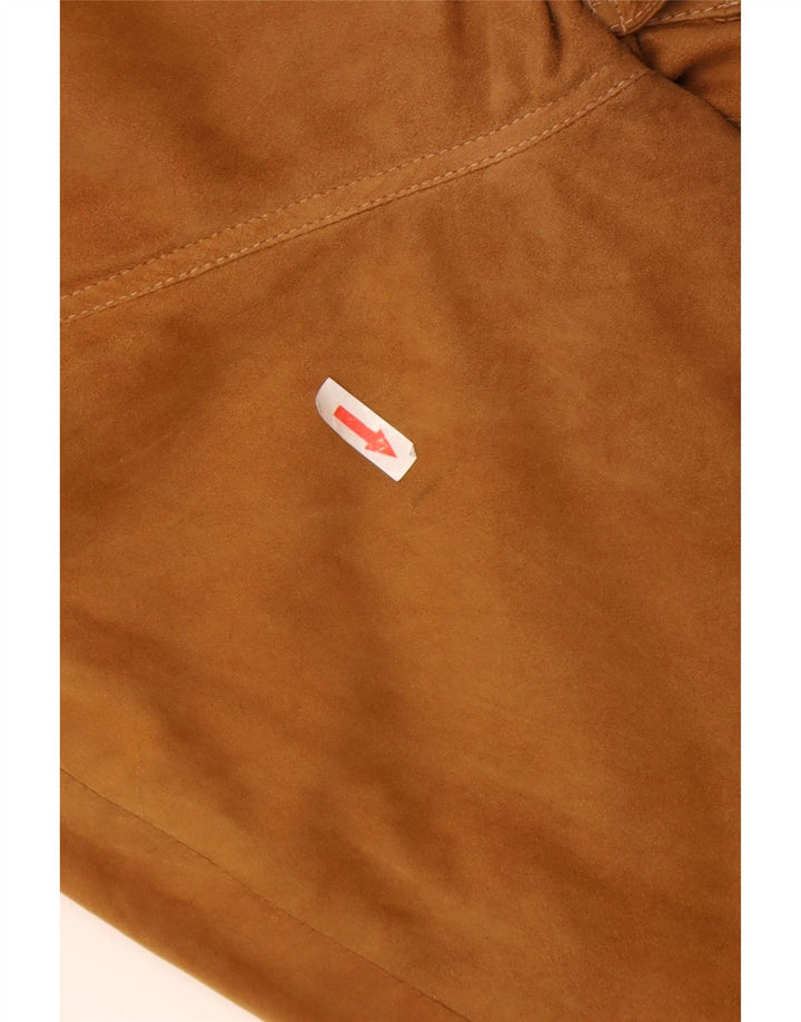 Vintage herre ruskind bomberjakke UK 40 Large Brown