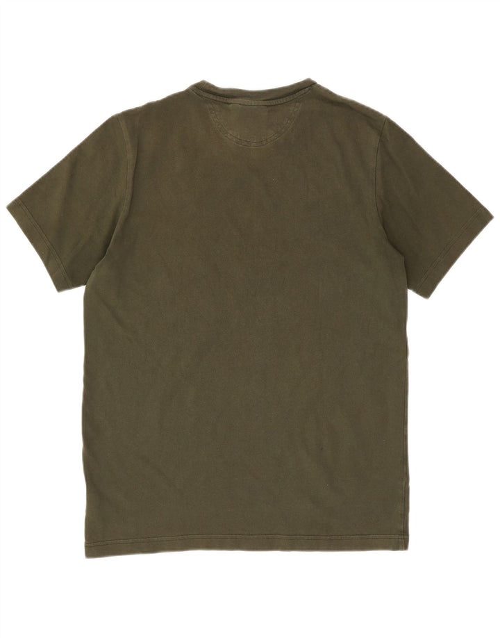 ADIDAS Grafisk T-shirt til mænd, lille Khaki Bomuld