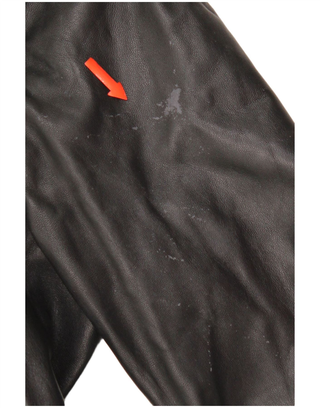 Vintage Herre Læderfrakke UK 38 Medium Sort Læder