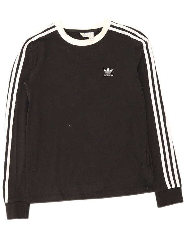 Adidas Dame Top Langærmet UK 8 Small Black Bomuld