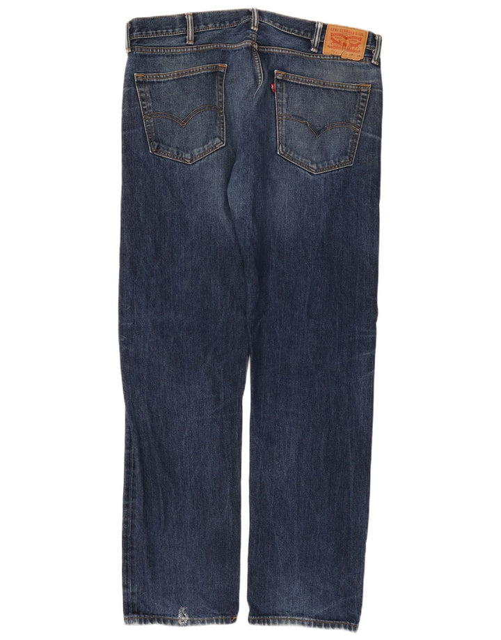 Levi's Herre 505 Straight Jeans W38 L34 Blå Bomuld