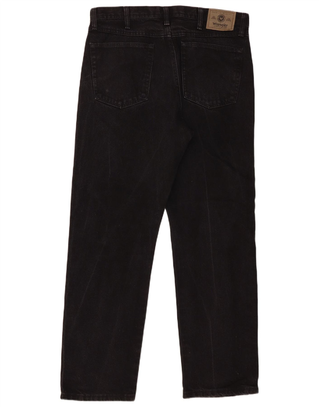 Wrangler Straight Jeans til mænd W34 L30 sort bomuld